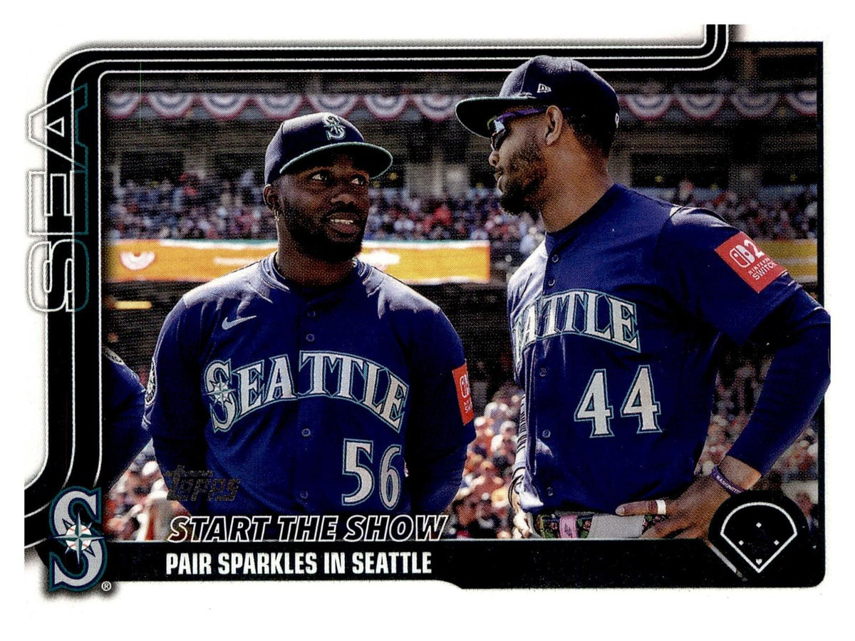 2025 Topps Update #US244 Start The Show (Julio Rodríguez / Randy Arozarena) front