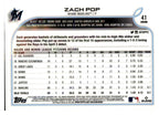 2022 Topps Chrome #41 Zach Pop Negative Refractor back