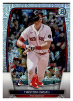 2023 Bowman #2 Triston Casas Mojo Refractor front