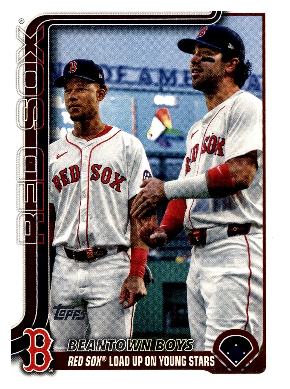 2025 Topps Update #US241 Beantown Boys (Marcelo Mayer / Kristian Campbell) front