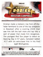 2025 Topps Update #SMLB-62 Kristian Campbell Stars of MLB back