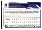 2023 Topps #7 Bobby Witt Jr. back
