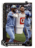 2025 Topps Update #US209 Young &amp; Hungry (MJ Melendez / Bobby Witt Jr.) front
