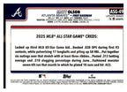 2025 Topps Update #ASG-49 Matt Olson 2025 All-Star Game back