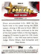 2025 Topps #SMLB-32 Matt Olson Stars of MLB back