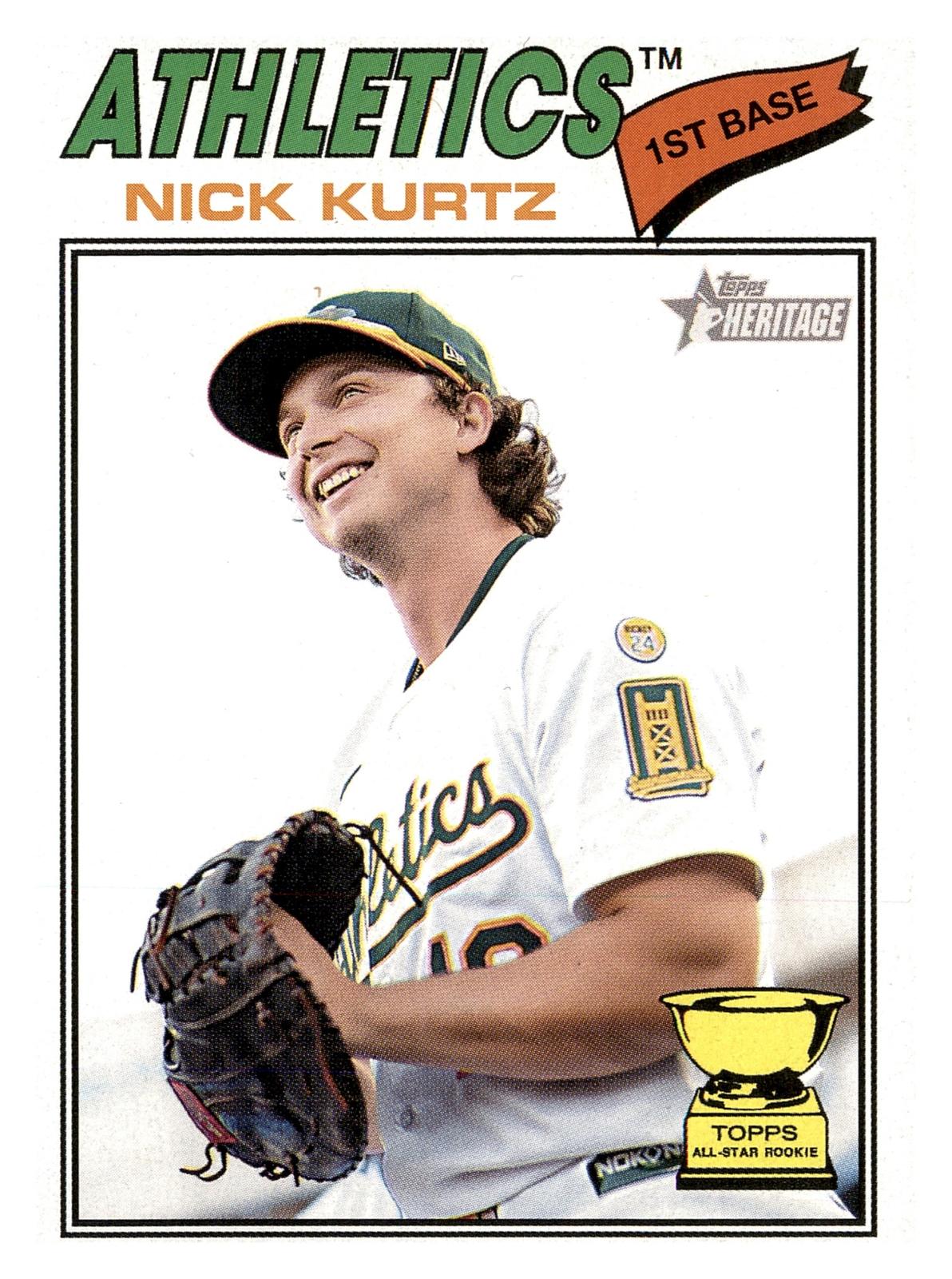 2026 Topps Heritage #275 Nick Kurtz Topps All-Star Rookie front