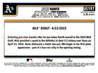 2025 Topps Update #US197 Nick Kurtz back