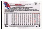 2021 Topps Opening Day #27 Mike Trout Opening Day Edition Blue back
