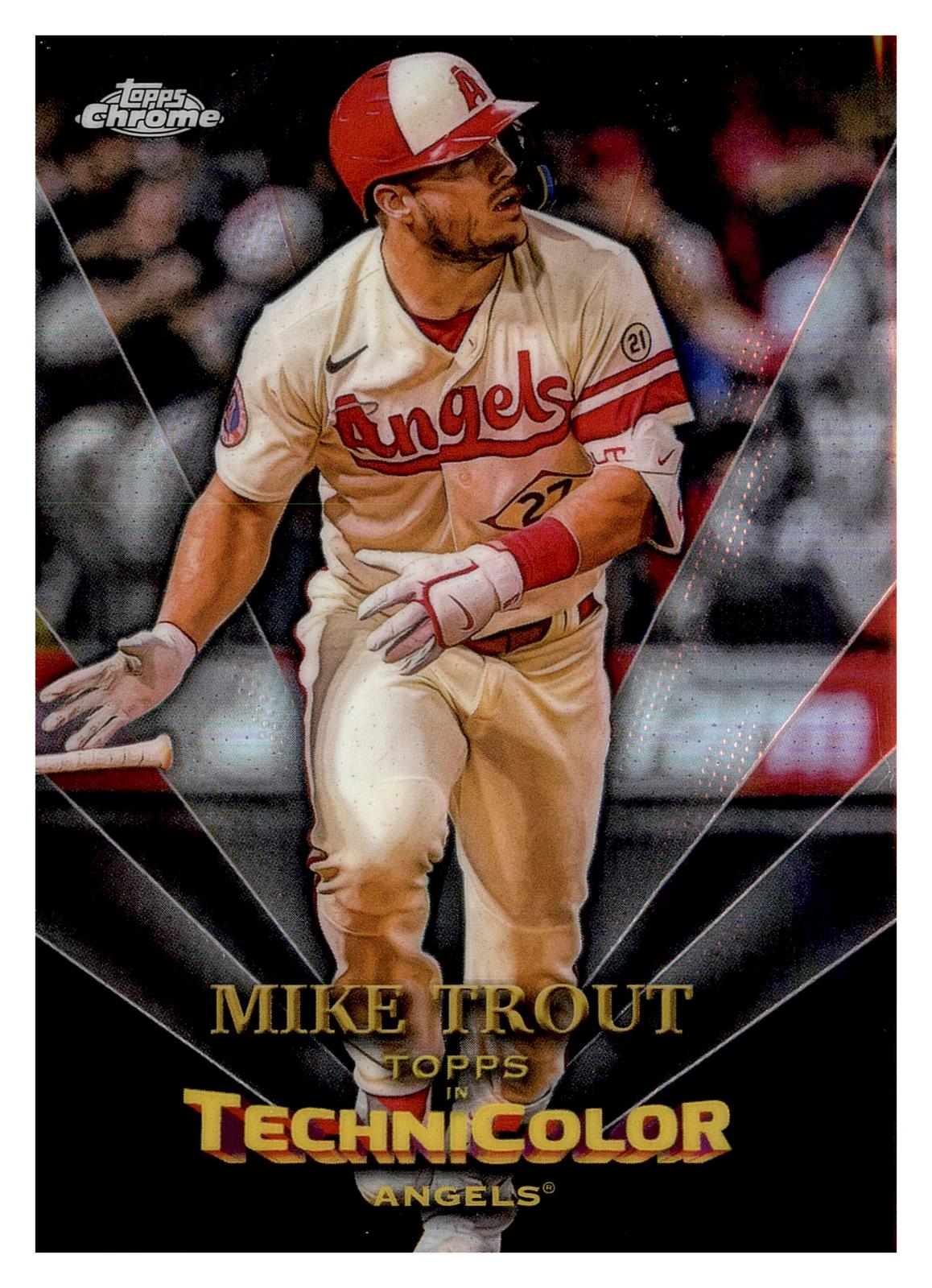 2023 Topps Chrome #TT-1 Mike Trout Topps in Technicolor front