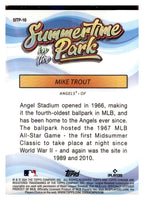 2024 Topps Chrome #SITP-10 Mike Trout Summertime in the Park back