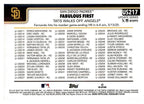 2025 Topps Update #US217 Fabulous First back