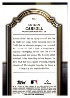2023 Bowman Platinum #RR-7 Corbin Carroll Renowned Rookies back