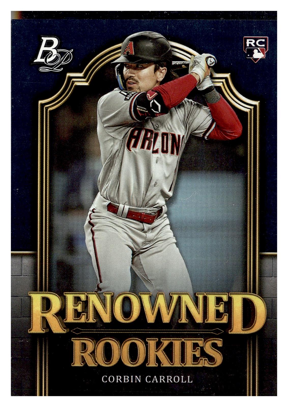 2023 Bowman Platinum #RR-7 Corbin Carroll Renowned Rookies front