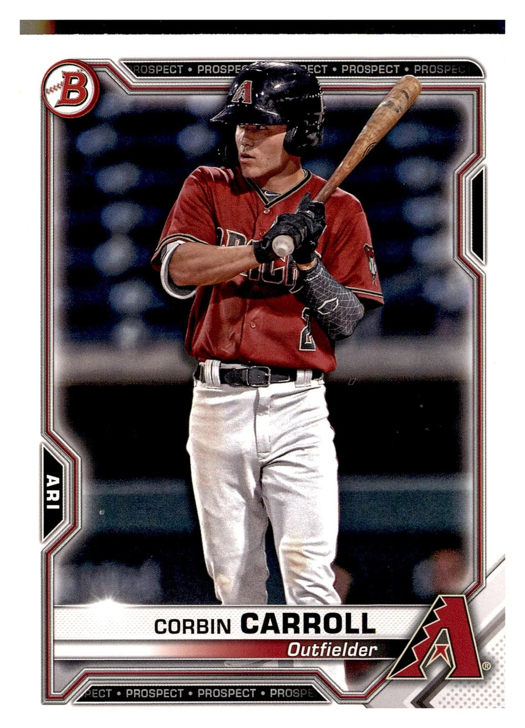 2021 Bowman #BP-142 Corbin Carroll Prospects front