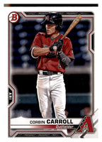 2021 Bowman #BP-142 Corbin Carroll Prospects front