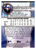 2023 Bowman Platinum #75 Vladimir Guerrero Jr. back