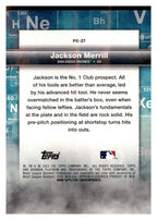 2023 Bowman Platinum #PE-27 Jackson Merrill Precious Elements back