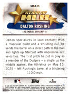 2025 Topps Update #SMLB-75 Dalton Rushing Stars of MLB back