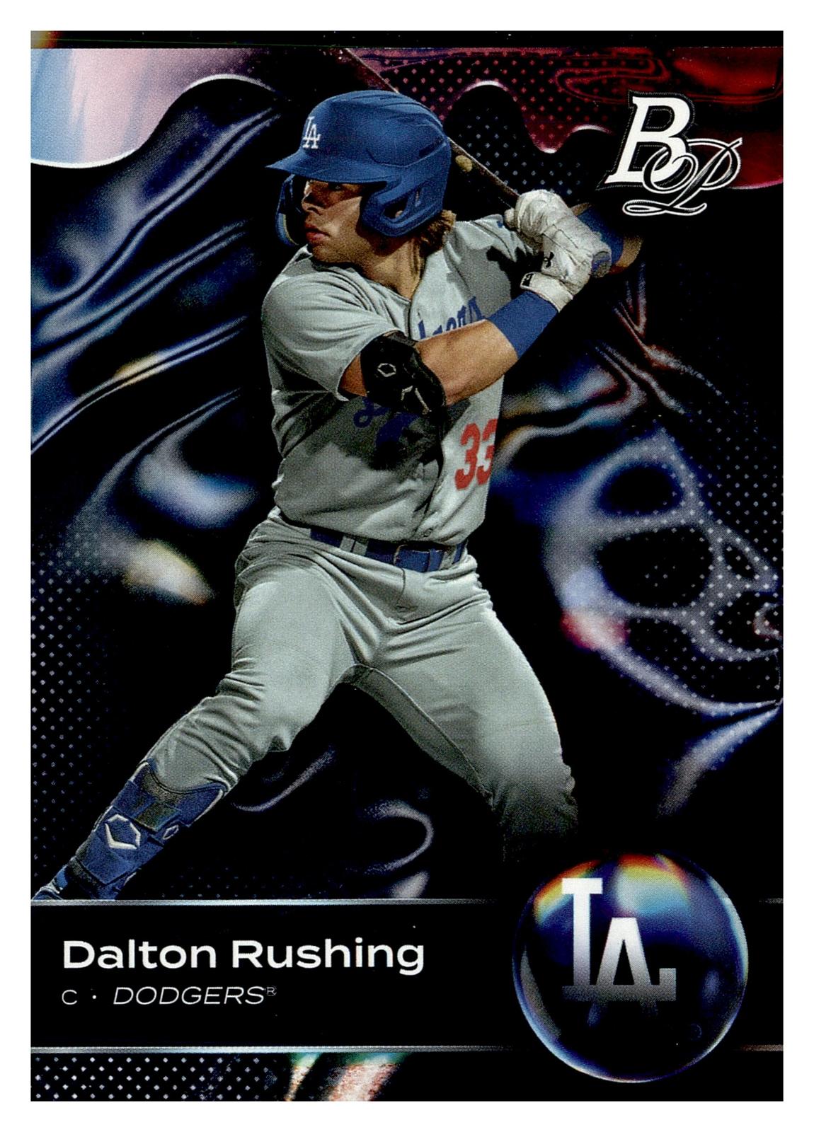 2023 Bowman Platinum #TOP-32 Dalton Rushing Top Prospects front