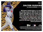2025 Topps Update #BG-4 Dalton Rushing Topps Black Gold back