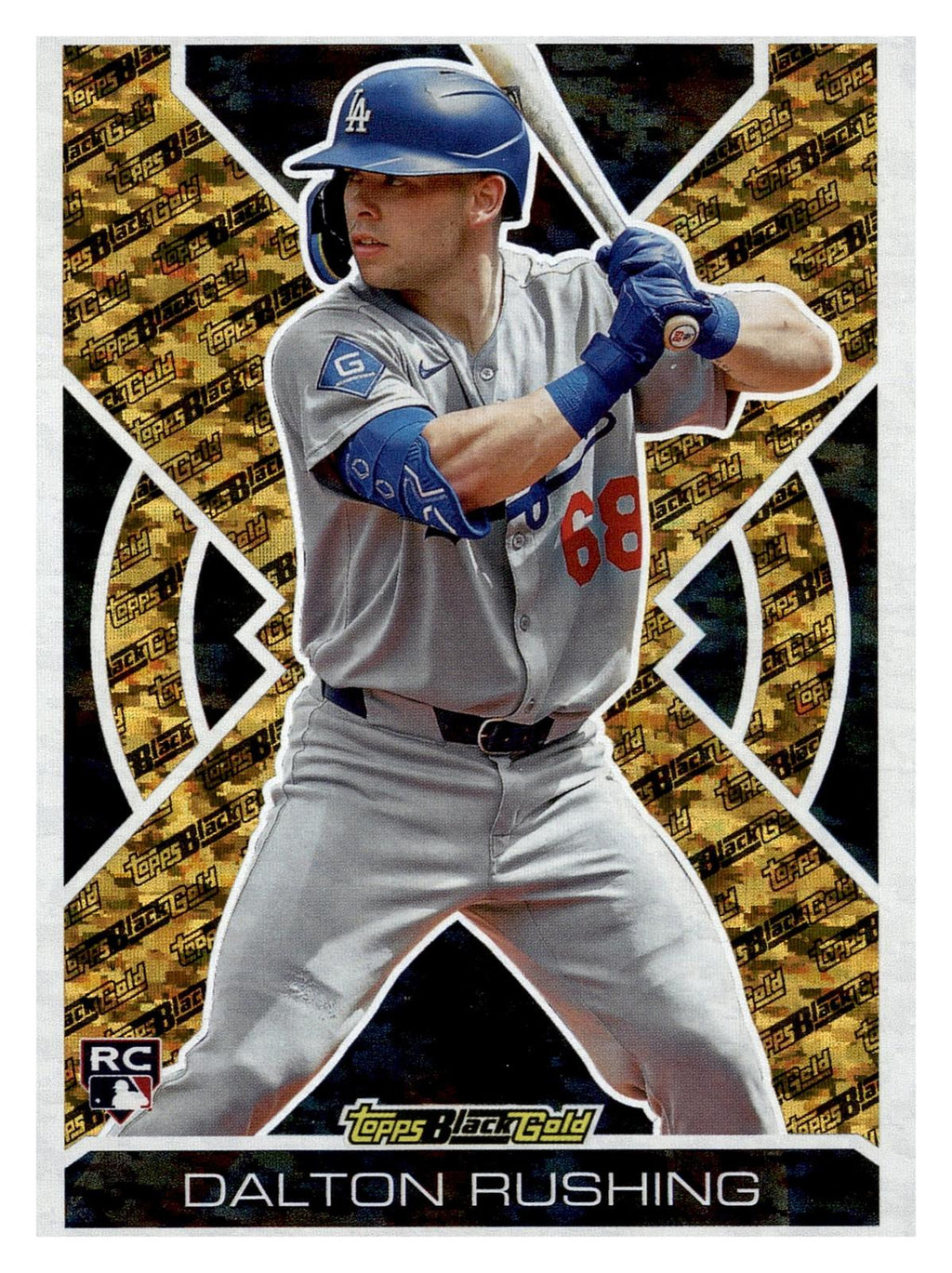 2025 Topps Update #BG-4 Dalton Rushing Topps Black Gold front
