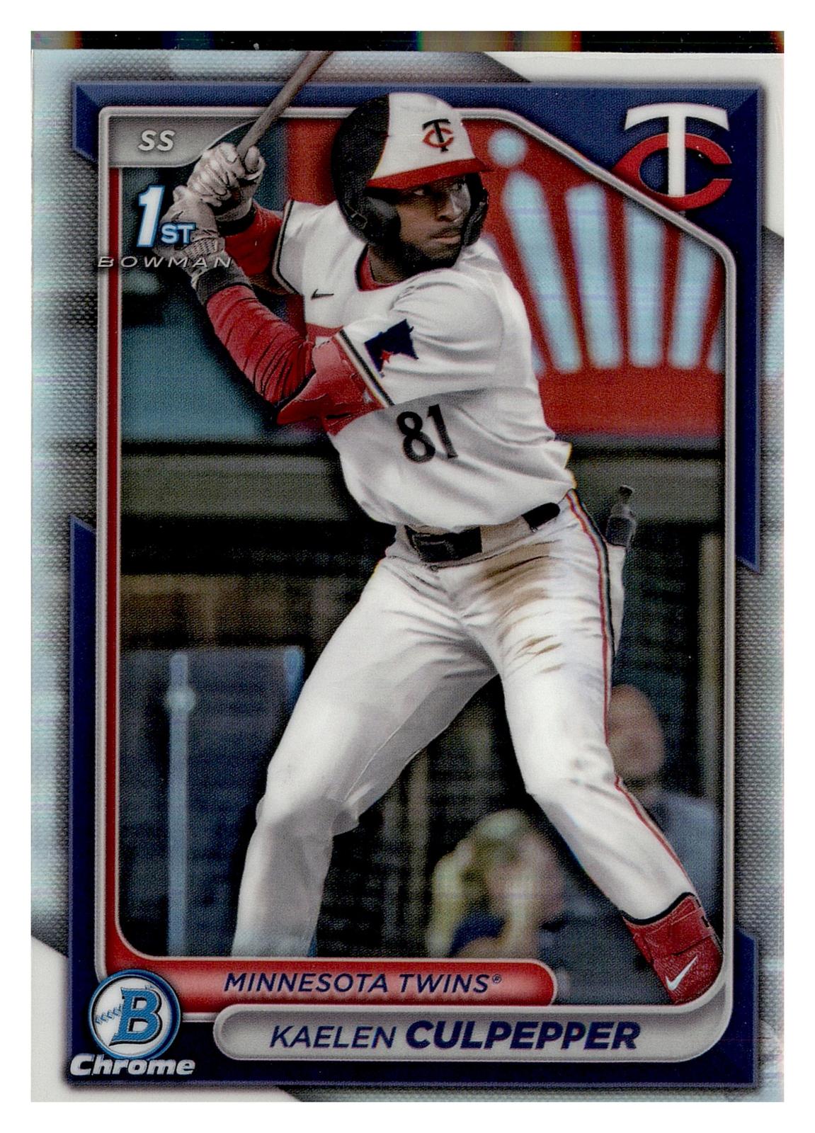 2024 Bowman Draft #BDC-98 Kaelen Culpepper Chrome Refractor front