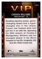 2025 Bowman #VIP-1 Carson Williams Very Important Prospects back