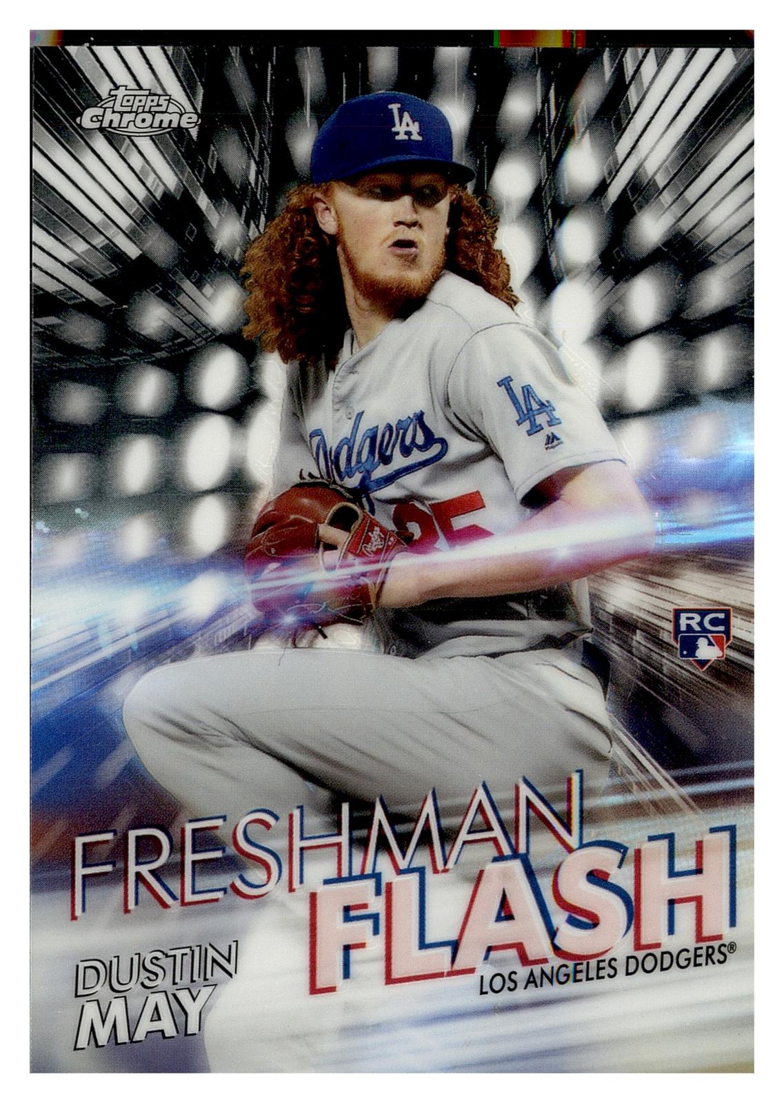 2020 Topps Chrome #FF-4 Dustin May Freshman Flash front