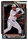 2024 Bowman Draft #BDC-128 Samuel Basallo Chrome front