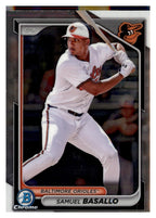 2024 Bowman Draft #BDC-128 Samuel Basallo Chrome front
