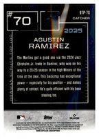 2025 Bowman #BTP-70 Agustin Ramirez Bowman Scouts Top 100 back