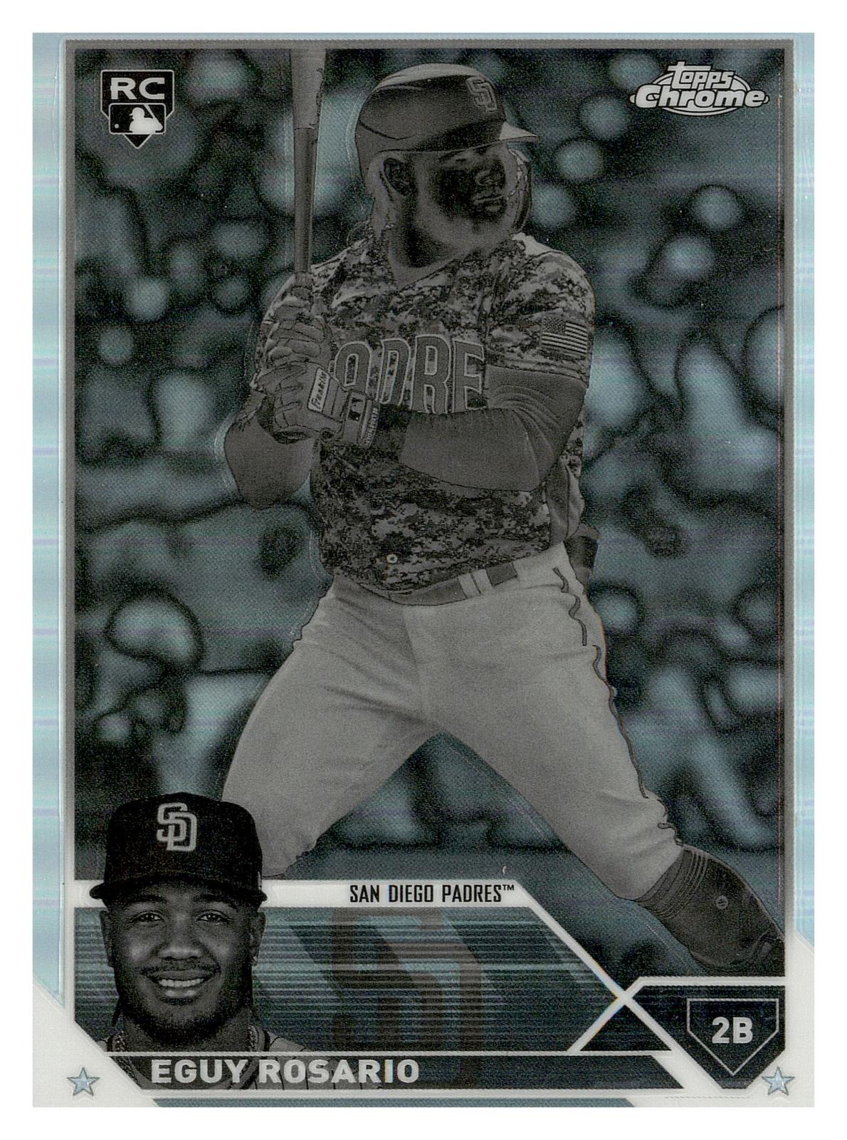 2023 Topps Chrome #184 Eguy Rosario Negative Refractor front