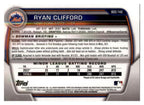 2023 Bowman Draft #BDC-142 Ryan Clifford Chrome Sky Blue Refractor back