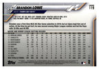 2020 Topps Chrome #119 Brandon Lowe Negative Refractor back
