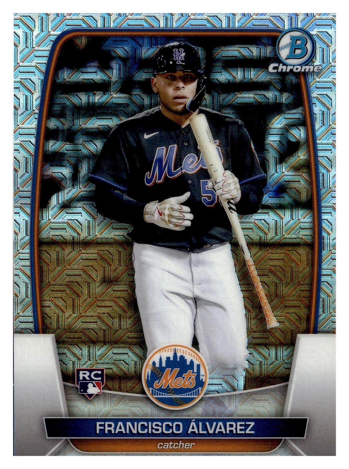 2023 Bowman #49 Francisco Álvarez Mojo Refractor front