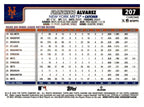 2025 Topps Chrome #207 Francisco Alvarez Prism Refractor back