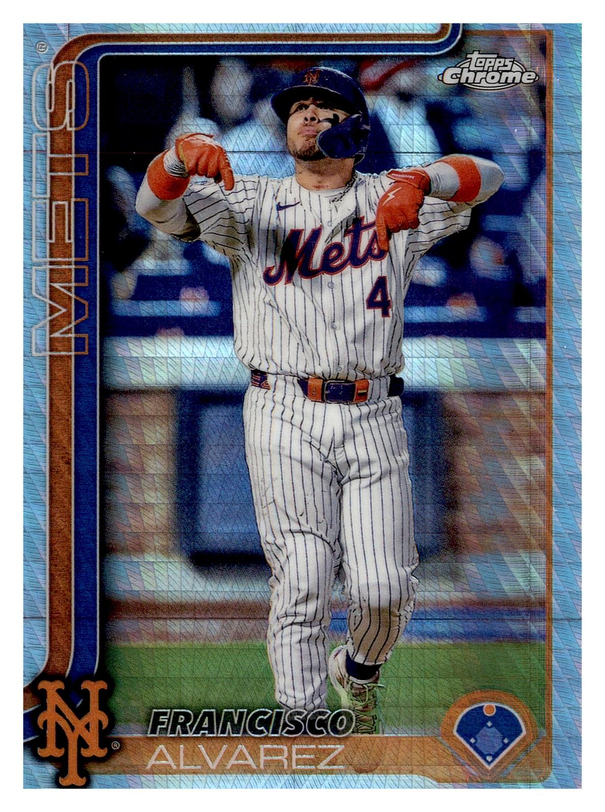 2025 Topps Chrome #207 Francisco Alvarez Prism Refractor front