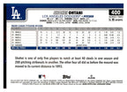 2025 Topps #400 Shohei Ohtani back