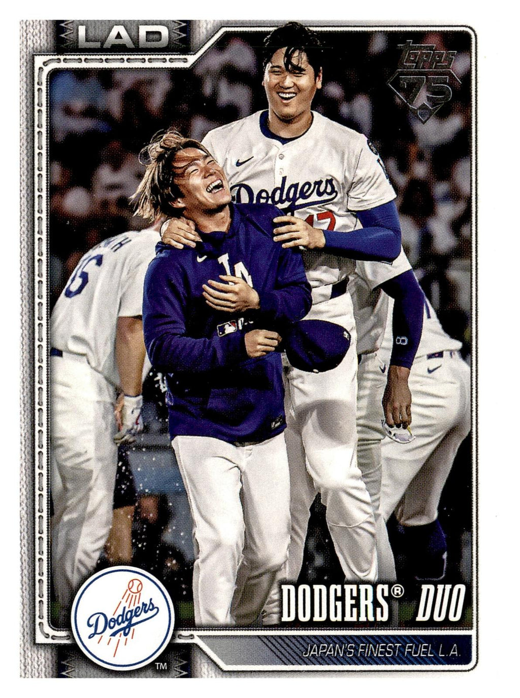 2026 Topps #265 Dodgers Duo (Ohtani/Yamamoto) front