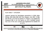 2024 Topps Update #US97 Jackson Holliday back
