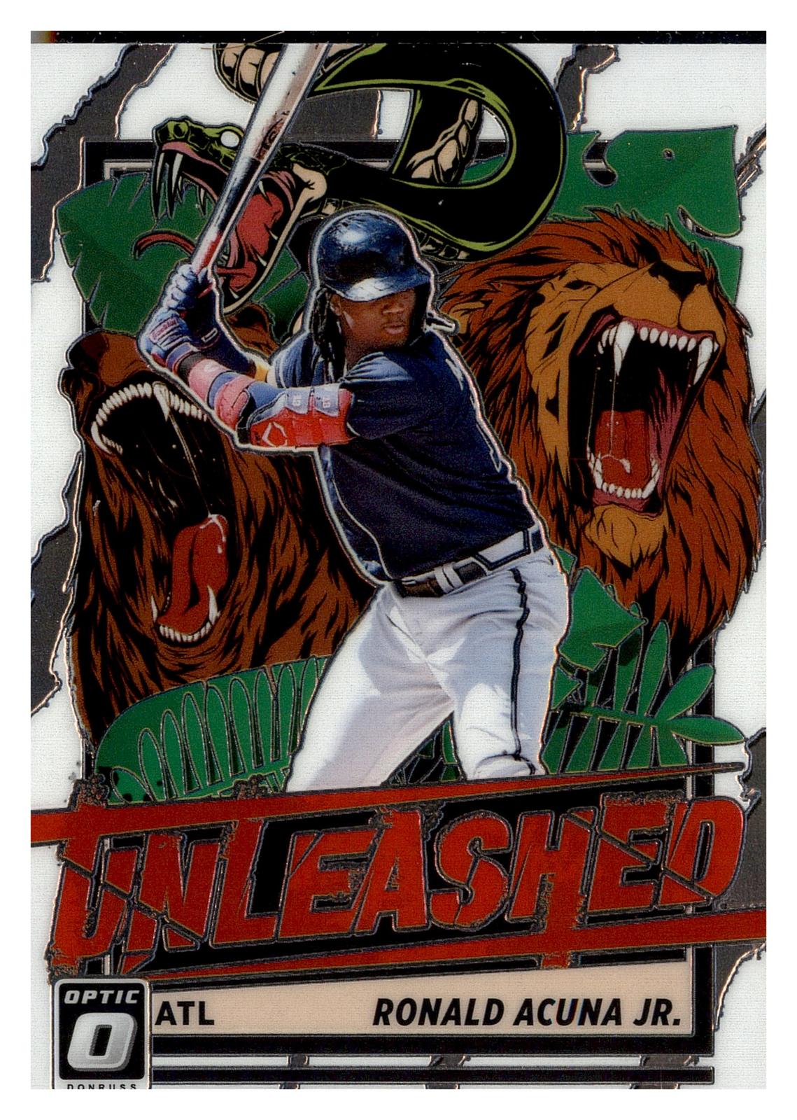 2021 Donruss Optic #UNL3 Ronald Acuna Jr. Unleashed front