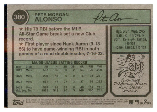 2023 Topps Heritage #380 Pete Alonso