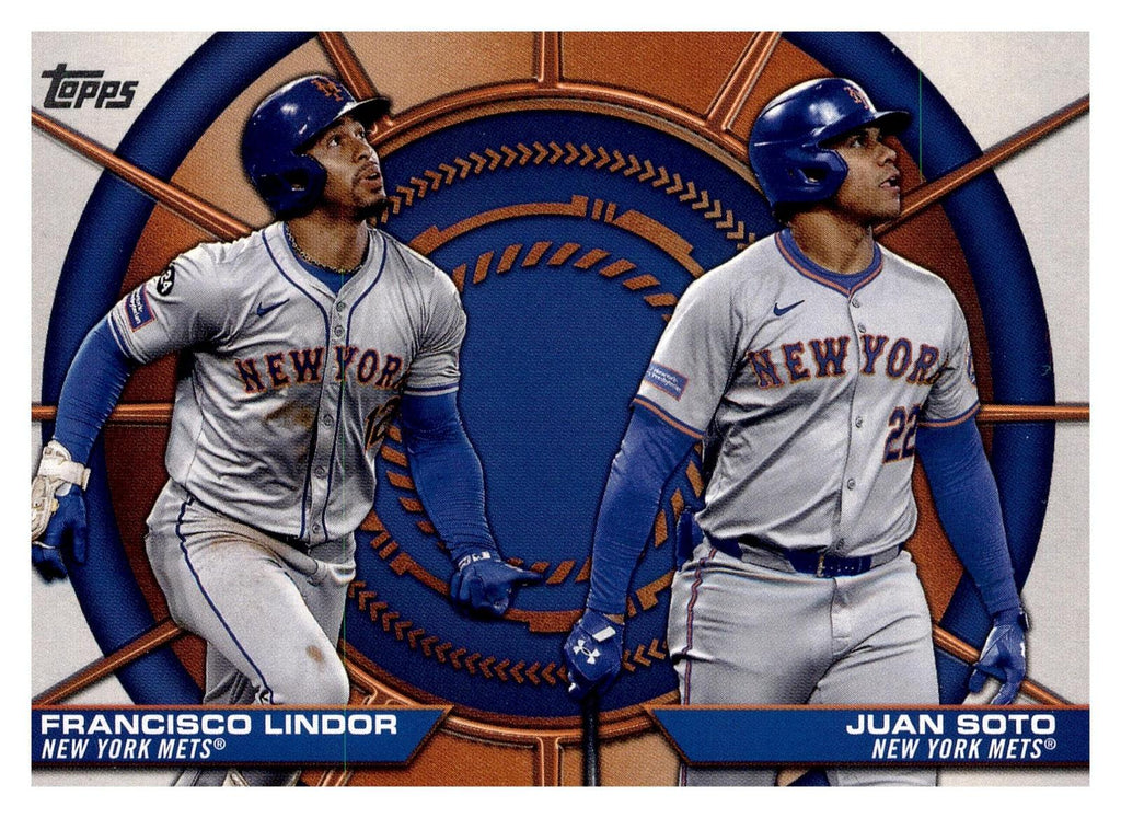 2025 Topps #DD-3 Juan Soto / Francisco Lindor Dynamic Duos