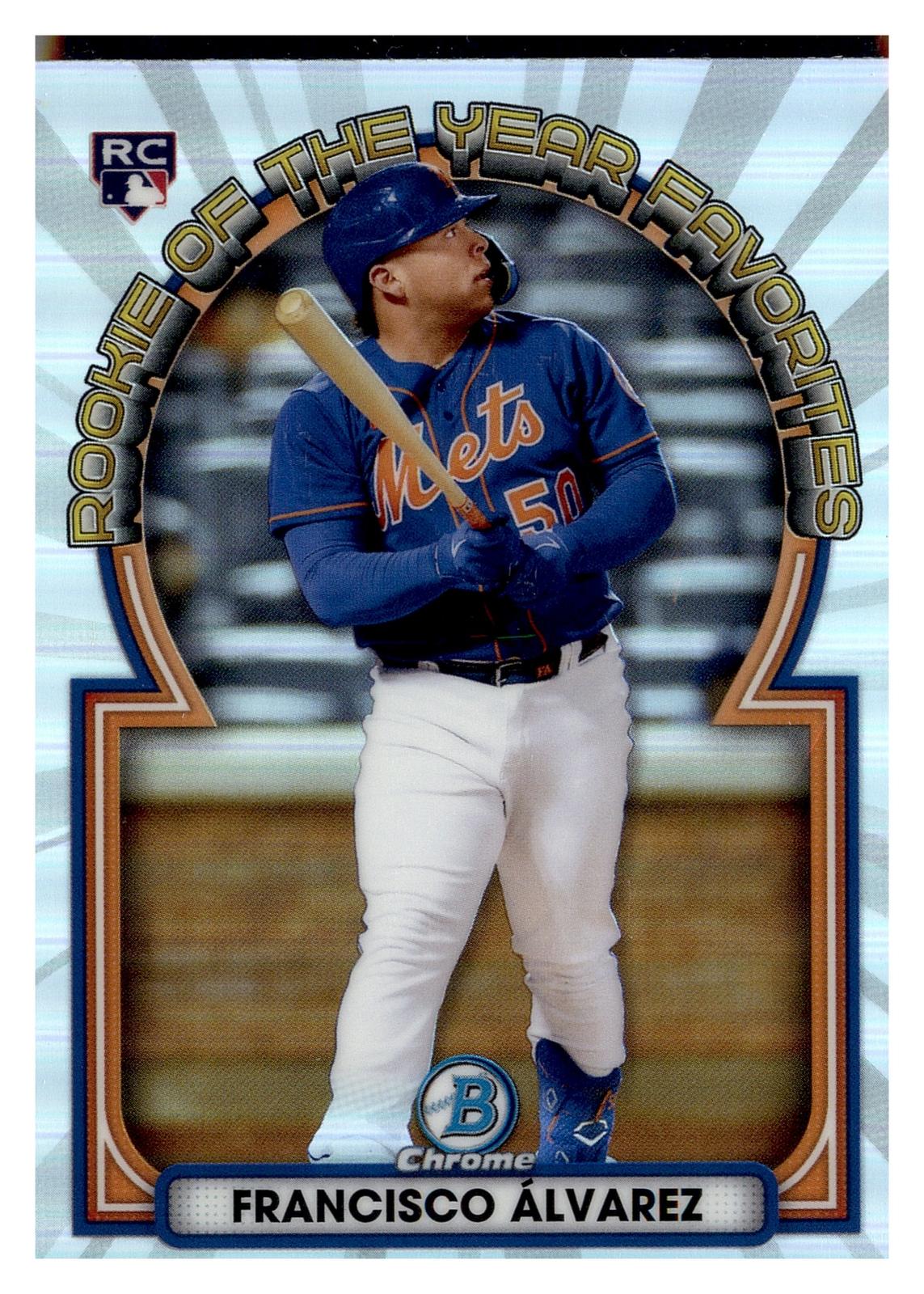 2023 Bowman Chrome #ROYF-2 Francisco Alvarez Rookie of the Year Favorites