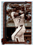 2025 Topps Chrome #42 Isiah Kiner-Falefa Sepia Refractor