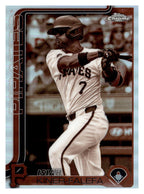 2025 Topps Chrome #42 Isiah Kiner-Falefa Sepia Refractor