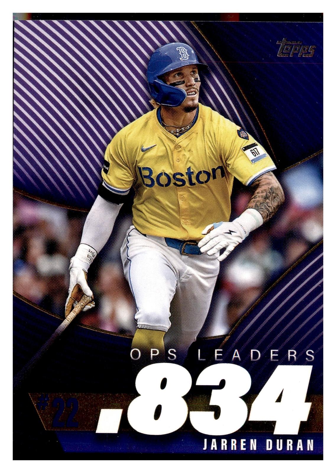 2025 Topps #OPS-22 Jarren Duran OPS Leaders