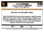 2025 Topps Update #ASG-16 Manny Machado 2025 All-Star Game