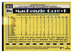 2025 Topps Update #U90-20 MacKenzie Gore 1990 Topps Baseball 35th Anniversary
