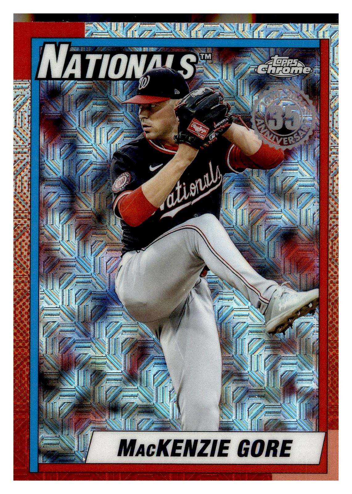 2025 Topps Update #U90C-36 MacKenzie Gore 1990 35th Anniversary Chrome